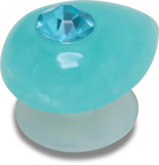 CROCS JIBBITZ™ CHARM SIMULATED AQUAMARINE MARCH