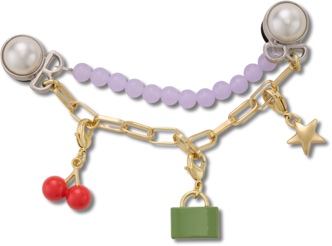 CROCS JIBBITZ™ CHARM PURPLE META CHARM CHAIN