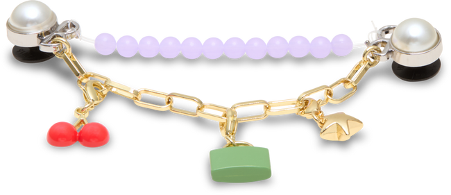 CROCS JIBBITZ™ CHARM PURPLE META CHARM CHAIN