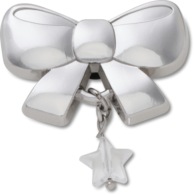 CROCS JIBBITZ™ CHARM INDIE SILVER BOW DANGLE