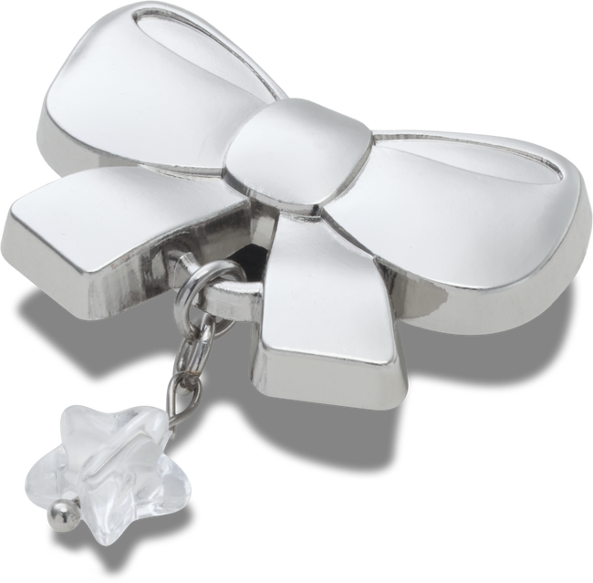 CROCS JIBBITZ™ CHARM INDIE SILVER BOW DANGLE