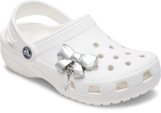 CROCS JIBBITZ™ CHARM INDIE SILVER BOW DANGLE