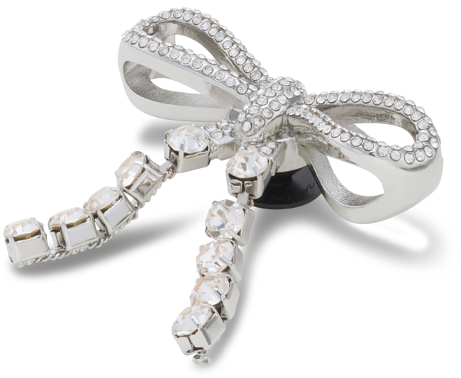 CROCS JIBBITZ™ CHARM SILVER GEM BOW