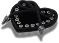 CROCS JIBBITZ™ CHARM BLACK HEART WITH BOW