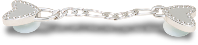 CROCS JIBBITZ™ CHARM SILVER HEART MINI CHAIN