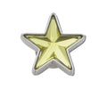 JIBBITZ™ CHARM Silver and Green SMT Gem Star
