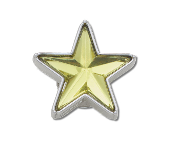 JIBBITZ™ CHARM Silver and Green SMT Gem Star