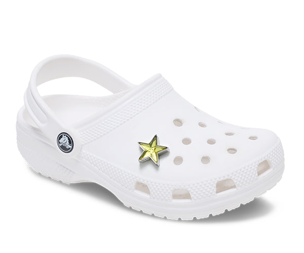 JIBBITZ™ CHARM Silver and Green SMT Gem Star