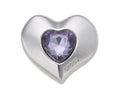Crocs JIBBITZ™ CHARM Silver and Purple SMT Gem Heart