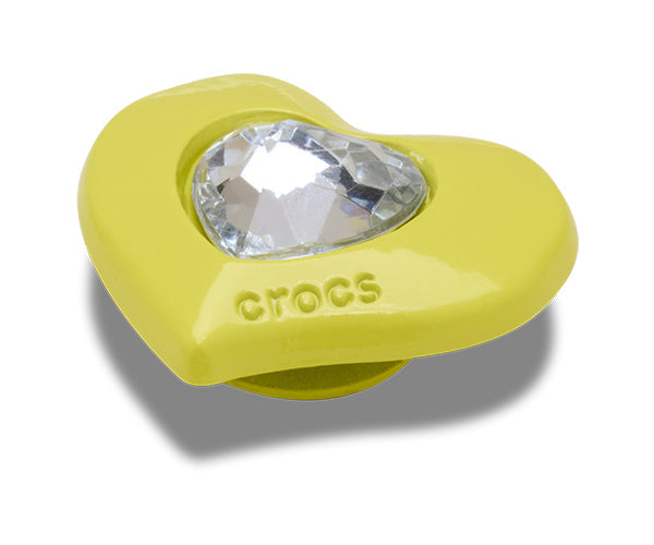 Crocs JIBBITZ™ CHARM Yellow SMT Gem Heart
