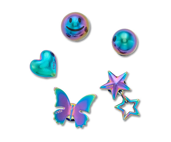 JIBBITZ™ CHARM Iridescent Meta 5 Pack