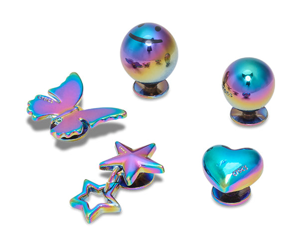 JIBBITZ™ CHARM Iridescent Meta 5 Pack