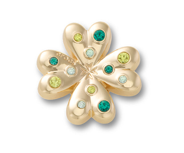 Crocs JIBBITZ™ CHARM Gold SMT Gem Clover