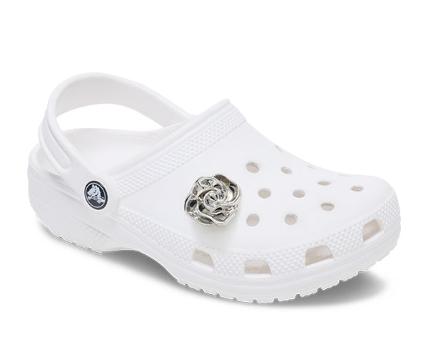Crocs JIBBITZ™ CHARM Silver Flower Swirl