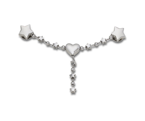 Crocs JIBBITZ™ CHARM Silver Star and Heart Chain