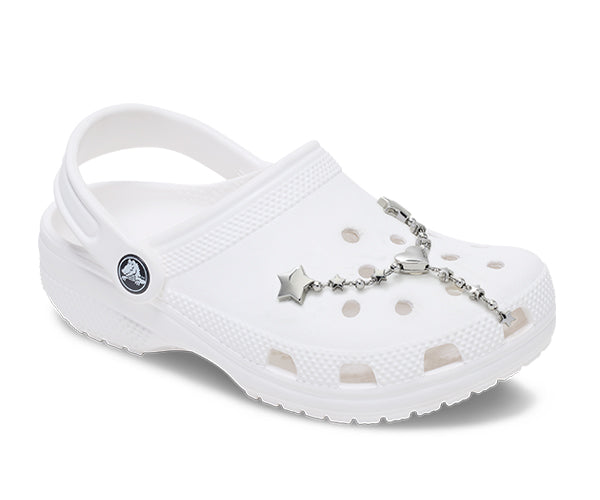Crocs JIBBITZ™ CHARM Silver Star and Heart Chain