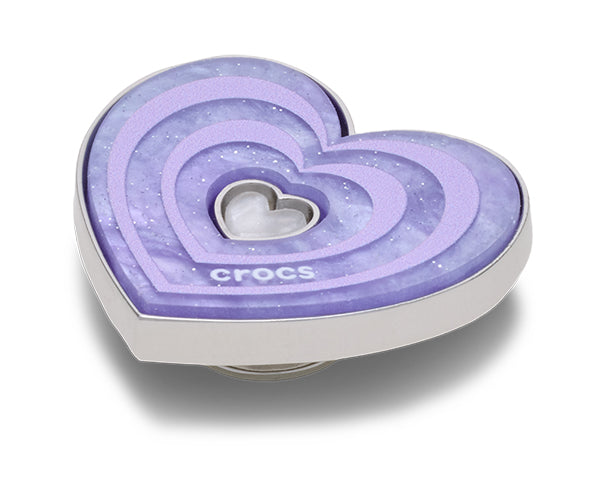 JIBBITZ™ CHARM Marbled Purple Heart