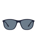 Emporio Armani Polarized Dark Blue Square Men's Sunglasses 0EA4201-50882V-58