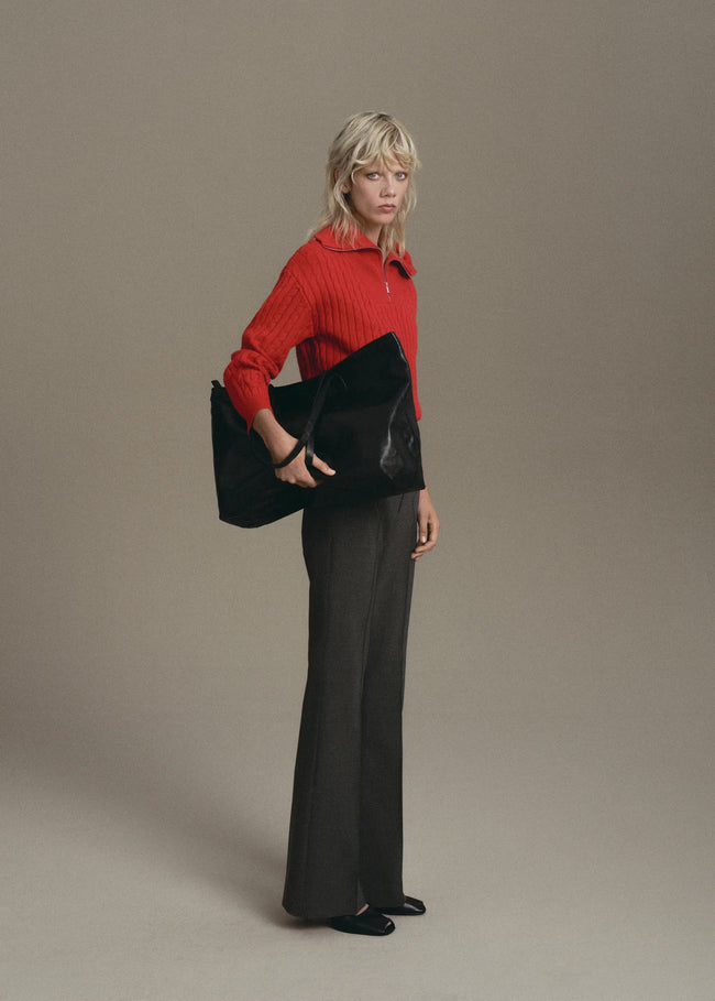MANGO WOMEN SWEATER RIBRAID-70