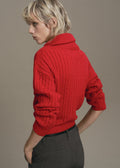 MANGO WOMEN SWEATER RIBRAID-70