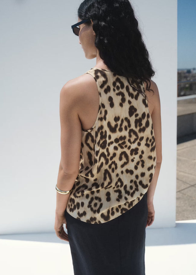 MANGO WOMEN LEOPARD-PRINT LOW-CUT TOP-08