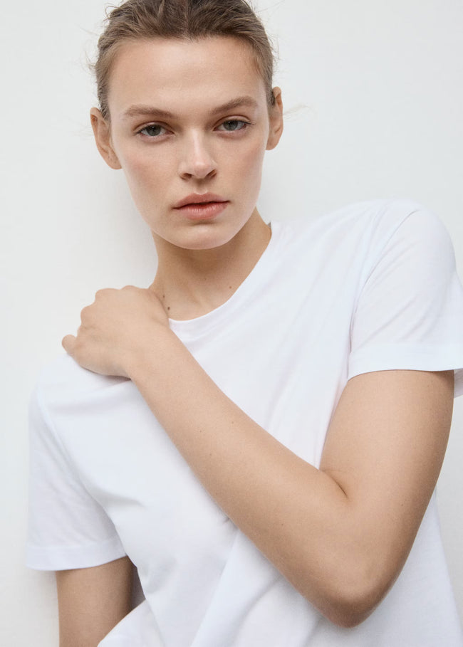 MANGO WOMEN T-SHIRT CHALS-01