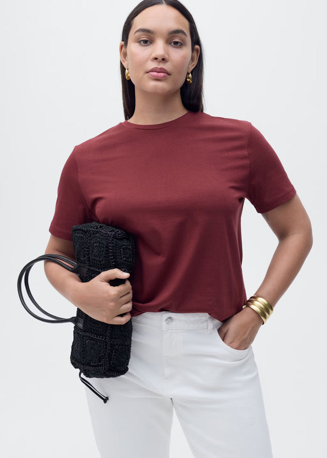 MANGO WOMEN T-SHIRT CHALS-76