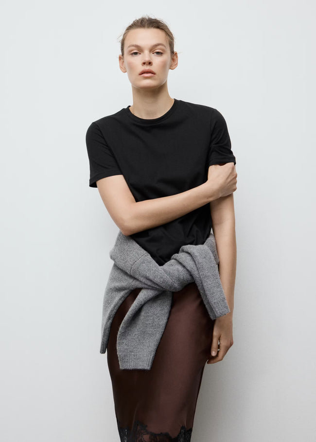 MANGO WOMEN T-SHIRT CHALS-99