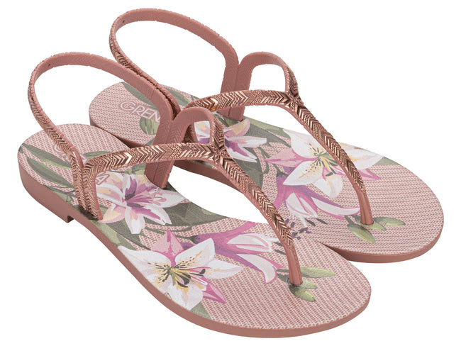 GRENDHA Women AMOR EM FLOR SAND AD FLOWERS NUDE 119228 Ipanema Adult