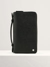 PEDRO Leather Zip-Around Travel Organizer - Black