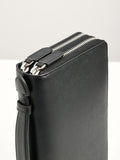 PEDRO Leather Zip-Around Travel Organizer - Black