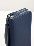 PEDRO Leather Zip-Around Travel Organizer - Navy