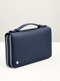 PEDRO Leather Zip-Around Travel Organizer - Navy