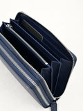 PEDRO Leather Zip-Around Travel Organizer - Navy