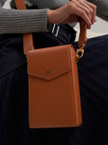 CHARLES & KEITH Elongated Crossbody Bag Cognac