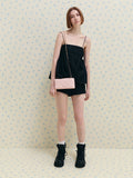 CHARLES & KEITH Women Paffuto Chain Handle Quilted Long Wallet _Soft Pink