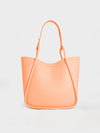 CHARLES & KEITH Circle Handle Tote Bag Orange