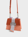 CHARLES & KEITH Wren Acrylic Chain-Handle Trapeze Bag