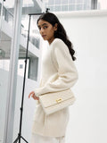 CHARLES & KEITH_Everline Woven Braided-Strap Shoulder Bag_White