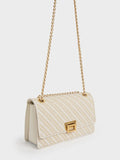 CHARLES & KEITH_Everline Woven Braided-Strap Shoulder Bag_White