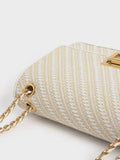CHARLES & KEITH_Everline Woven Braided-Strap Shoulder Bag_White