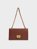 CHARLES & KEITH_Everline Braided-Strap Shoulder Bag_Chocolate