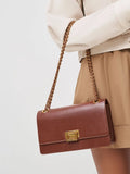 CHARLES & KEITH_Everline Braided-Strap Shoulder Bag_Chocolate