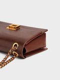 CHARLES & KEITH_Everline Braided-Strap Shoulder Bag_Chocolate