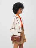 CHARLES & KEITH_Everline Braided-Strap Shoulder Bag_Chocolate