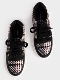 CHARLES & KEITH Stevie Woven Sneakers Black