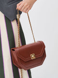 CHARLES & KEITH Avis Geometric Shoulder Bag Chocolate