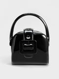 CHARLES & KEITH Lula Patent Belted Bag Black