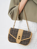 CHARLES & KEITH Aubrielle Tweed Panelled Crossbody Bag Multi