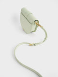 CHARLES & KEITH Gabine Saddle Bag Mint Green